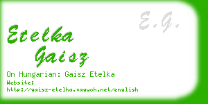 etelka gaisz business card